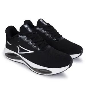 Lancer Mens RAMBO-221BLK-WHT Black Running Shoe, 7