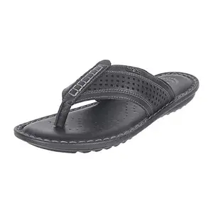inblu Slip On Stylish Fashion Slipper/Sandal for men | Comfortable | Lightweight | Anti Skid | Casual Office Footwear (AP17_BLACK_10_NT)
