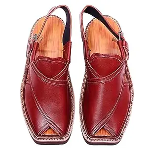 Peshawari Sandal Double Sole Kaptan for Men - TAN (6)