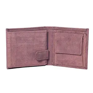 LINDSEY STREET Pure Leather Men's Wallet (Brown)