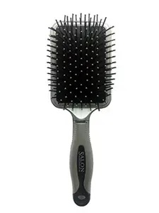 Foreign Holics Velvet Touch Soft Bristle Paddle Flat Hair Brush 10 inches For Men and Women (Multicolored)