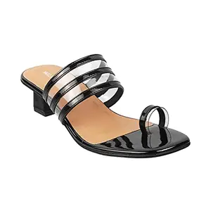 Walkway Women's Black Synthetic Sandals 3-UK (36 EU) (32-1536)