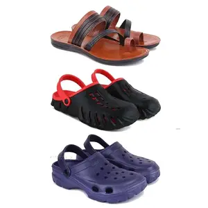 DRACKFOOT Men's Sandals | Lightweight Wear| Stylish & Easy to Wear For Men's GRT-SAN-(3-COMBO)-3151-3148-3121-7