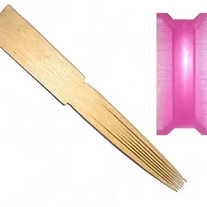 KGR Splash Wooden & Plastic Fine Tooth Dust Lice Remove Clean Hair Combs Eeroli Set Perfect for Lice Nits Eggs Bugs Removal from Hairs for Men Women Kids (Lice Comb1)