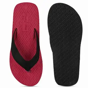 Men Ortho slippers | Soft comfortable and stylish flip flop slippers for Men in exciting colors |Lightweight | Anti Skid | Daily Use Chappal.(RED-9)