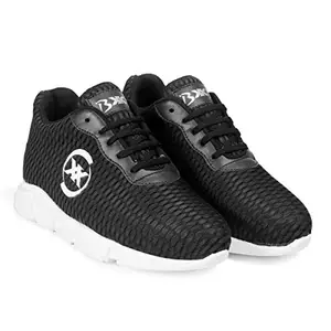 BXXY Men's 3 Inch Hidden Height Increasing Black Casual Sports Running Laceup Light Weight Outdoor Shoes.- 5 UK