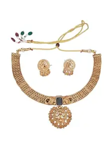 Griiham Gold Finish necklace Set