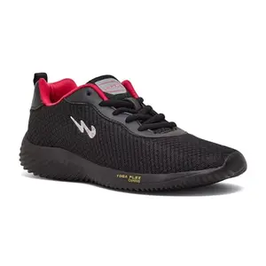 Campus Women's Cristy Running Shoes BLK/Rani - 5UK/India