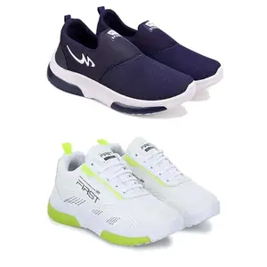 DRACKFOOT Men's Sports Shoes Collection Gym,Running,Men's Sports Shoes for Every Sport GRT-(Combo-2)-1078-1026-9 Multicolor