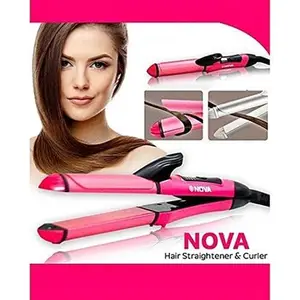 NOVA HAIR STRAIGHTENER - NOVA 2in1 Hair Straightener and Curler hair styling combo pack - Best Hair Straightener