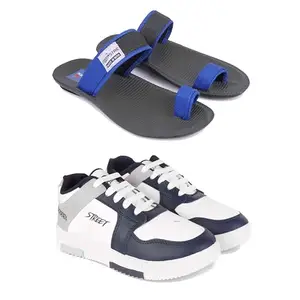 DRACKFOOT Men's Stylish Casual Shoes | Comfortable & Trendy Daily WearPremium Casual Shoes for MenGRT-SPO-(2-Combo)-3134-1075-10 Multicolor