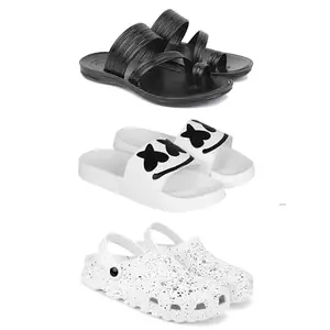 DRACKFOOT Men's Sandals | Lightweight Wear| Stylish & Easy to Wear For Men'S GRT-SAN-(COMBO-3)-3152-3030-3057-9