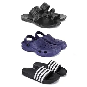 DRACKFOOT Men's Sandals | Lightweight Wear| Stylish & Easy to Wear For Men'S GRT-SAN-(COMBO-3)-3152-3121-3024-9