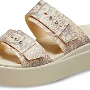 Crocs Women Vanilla/Multi Brooklyn Sandal 208244-1FR-W8