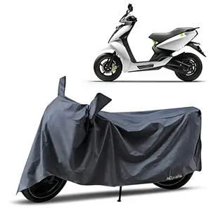 AG MOTO Ather 450X Bike Cover Water Resistant Dust Proof UV Rays Protection in All Weather Conditions Bikes and Scooty Cover with Double Mirror Pockets and Safety Lock (Grey Ather 450x)