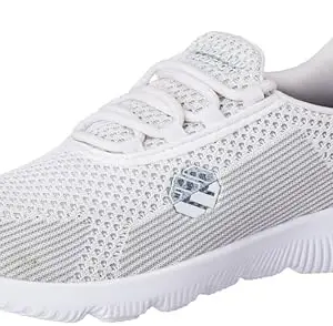 Woodland Men's White MESH Sports Shoes-11 UK (45 EU) (White/Grey)