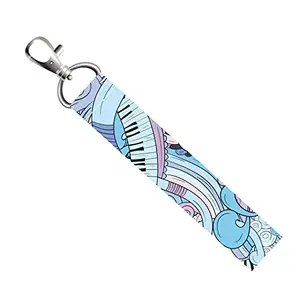 ISEE 360® Music Love Lanyard Tag with Swivel Lobster for Gift Luggage Bags Backpack Laptop Bags Students Employees L X H 5 X 0.8 INCH