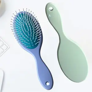 Oval paddle Hair Brush with Strong & Flexible Nylon Bristles having Anti-static Ball Tips, For Grooming, Straightening, Smoothing, Detangling Hair, Ideal for Men & Women