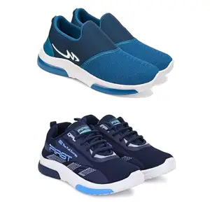 Men's Sports Shoes Collection Gym,Running,Men's Sports Shoes for Every Sport PCV-SHO-(Combo-2)-1077-1011-10 Multicolor