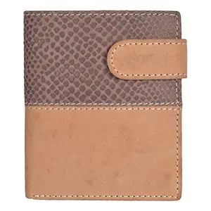 Leatherman Fashion LMN Genuine Brown Tan Leather Unisex Wallet (1 Card Slots)