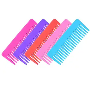 Jay Gopal Fashion Thick Colorful Teeth Hair Shampoo Combs Short Hair and Travel Hair Comb for Women and Girl's (Multi-color) (Hair Comb 5)