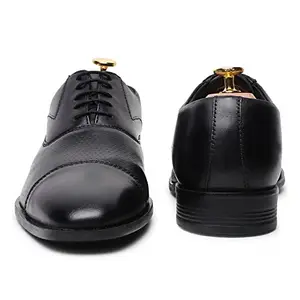 The Shadow Genuine Leather Oxford Shoes for Men (Black, Numeric_10)