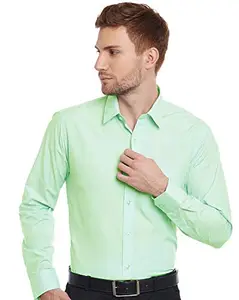 English Navy Men’s Slim Fit Formal Shirt (12001LGreen42)