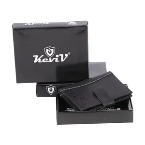 Keviv RFID Blocking Genuine Leather Credit Card/Debit Card Holder for Men & Women - 18 Card Slot (11 x 8 x 1 cm.) Black |||||