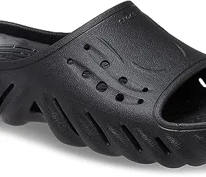 Crocs Unisex Adult Black Stylish Lightweight Slippers | Occasional Slide | Walking Slide | Comfortable and Flexible | Fashion Slipper | Outdoor Slide (VN_208170-001-M11) | Size-10