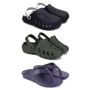 Men's Sandals | Lightweight Wear| Stylish & Easy to Wear For Men's PCV-SAN-(3-COMBO)-3149-3137-3153-9