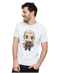 Men's & Women's Regular Fit T-Shirt Just Be Happy - Smile 100% Cotton Unise T-Shirt White|UnisexM(MF,LEGODUNX-White M Men Round_AZ)