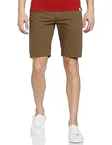 The Indian Garage Co Men Slim Fit Solid Mid-Rise Chino Shorts