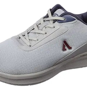 Aqualite Men Sniper Shoes, L.Grey Maroon, 10 UK/India