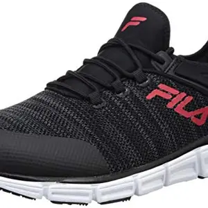Fila 11007360 Men's Blk/CHN Rd/Wht Running Shoes - 8 UK