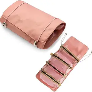 Shopping Mart Travel Accessories Makeup Bag 4 in 1 Polyester Waterproof Hanging Toiletry Bag Fashion Folding Girls Cosmetic Bags