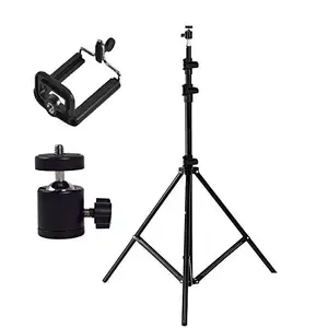 Boosty® Essential Kit for Photographers Tripod Kit for Indoor, Outdoor and Travel Photo Video Shoots (1 x Light Stand 9FT, 1 x Mobile Holder, 1 x Mini Ball Head) (Mobile Holder Light Stand Combo)