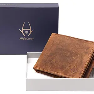 HideChief Premium Tan Genuine Leather Wallet for Men (HCW209_B)