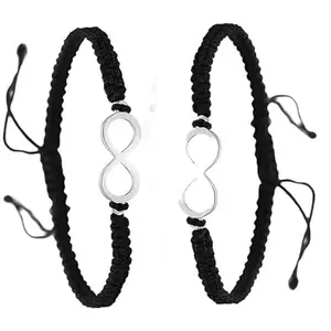 Infinity Pinky Promise Pair Bracelets Anklets for Couples Best Friend Long Distance Relationship Matching Bracelets Adjustable Friendship Bracelets