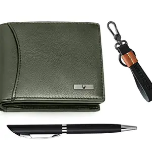 WildHorn Gift Hamper for Men I Leather Wallet, Keychain & Pen Combo Gift Set I Gift for Friend, Boyfriend,Husband,Father, Son etc