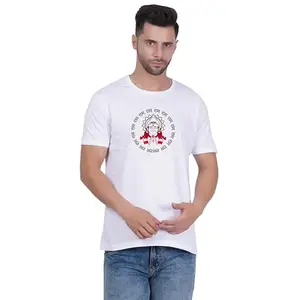 DORECHU || Raja Ram, Hanuman Ji Printed Regular Fit T-Shirt for Men & Women || Half Sleeve/Round Neck White Polyester T Shirt