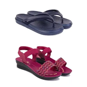 Women's Comfortable Sandal,Casual Lightweight Sandal for Everyday Wear | (COMBO-2)-1977-1934-7-EURO-38