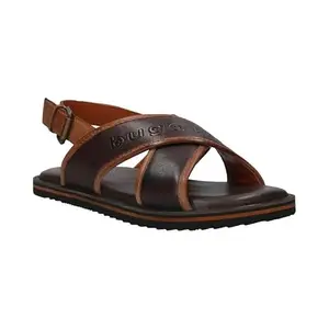 Bugatti Cobie Dark Brown Men's Wide Back Strap Sandals - UK 9