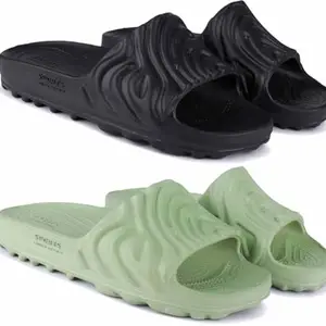 BERSACHE Men Slide Sandal with Regular wear | Ultra Soft & Flexibility Technology Multicolor