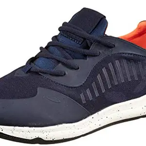 FUSEFIT Comfortable Men's Wind Running Shoes Navy/Orange