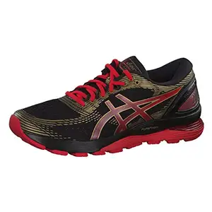 ASICS Women's Gel-Nimbus 21 Mugen Black/Classic Red Running Shoes - 3 UK/India (35.5 EU) (5 US)(1012A235.001)