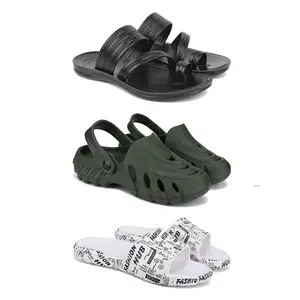 DRACKFOOT Men's Sandals | Lightweight Wear| Stylish & Easy to Wear For Men'sGR-SAN-(3-COMBO)-3152-3137-3104-8