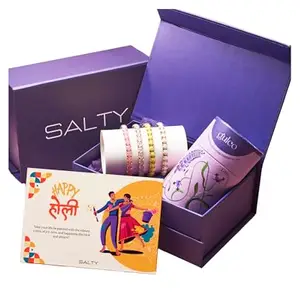 Salty Fashion Anti-Tarnish Gift Box for Women & Girls | Tennis Bracelet | Wrist Band | Stretchable | Stackable | Fancy & Stylish | Birthday Gift | Aesthetic Jewelry | Accessories for Everyday Wear