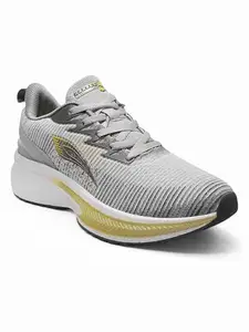 ABROS Burton-On Running Sports Shoes Breathable Upper Mesh Phylon Sole Memory Foam Insole Casual Walking & Gym Shoes for Mens(L.Grey/D.Grey 8)