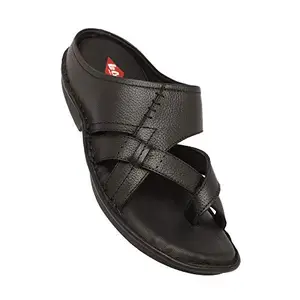 Lee Cooper Men's LC1111CR Black Sandal-8 Kids UK (LC1111CRBLACK)