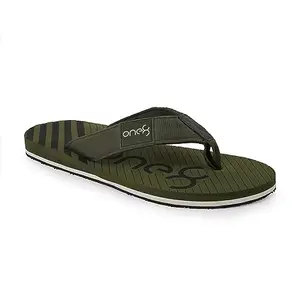 ONE8 By Virat Kohli Light-Weight Men's Daily-Wear Slippers/Chappals/Flip-Flops -Olive